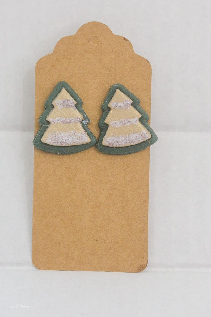 Large Christmas Tree Cookie Stud