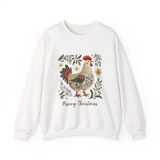 Merry Christmas Chicken Sweatshirt