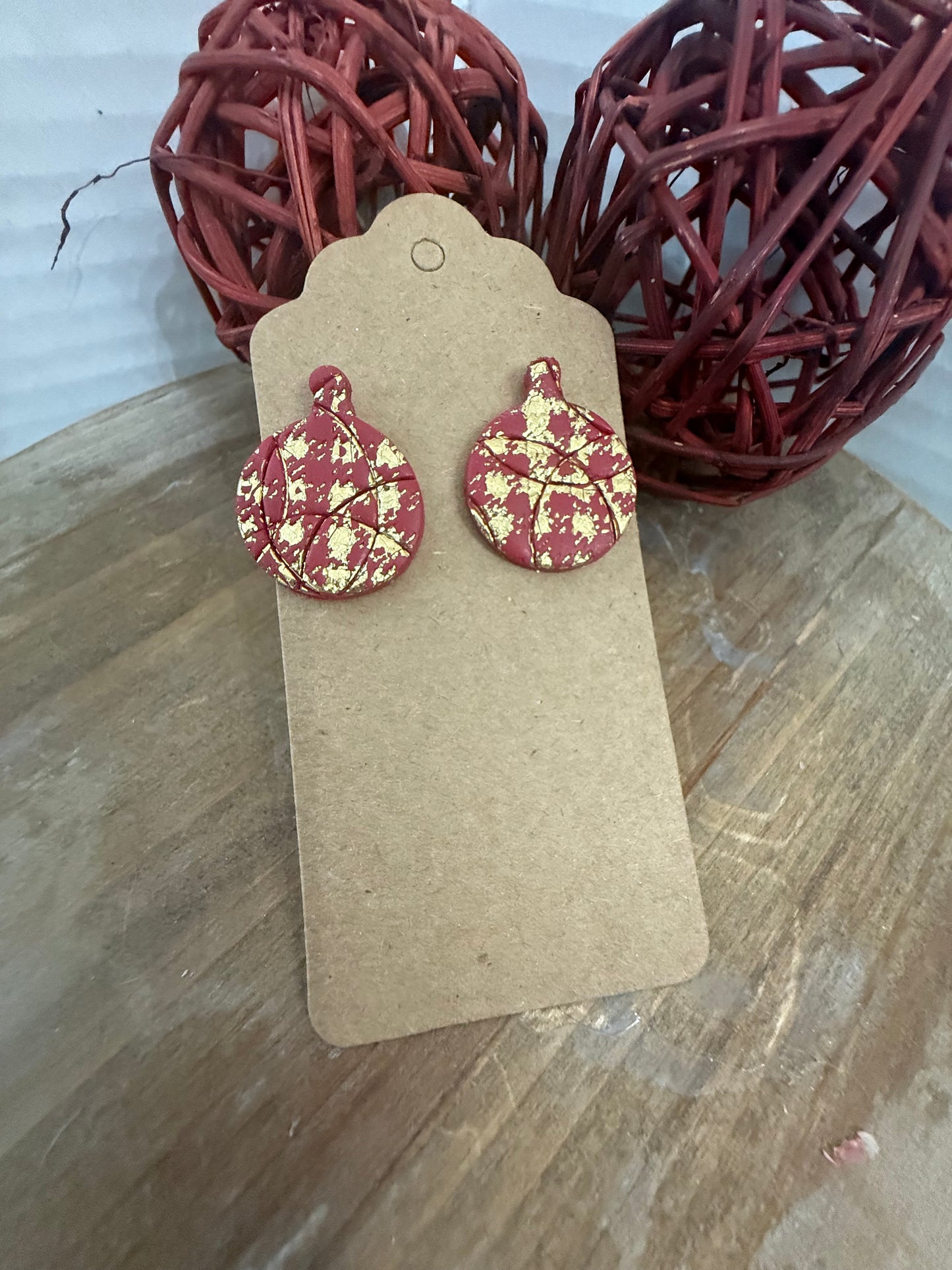 Large Buffalo Plaid Stud Earring