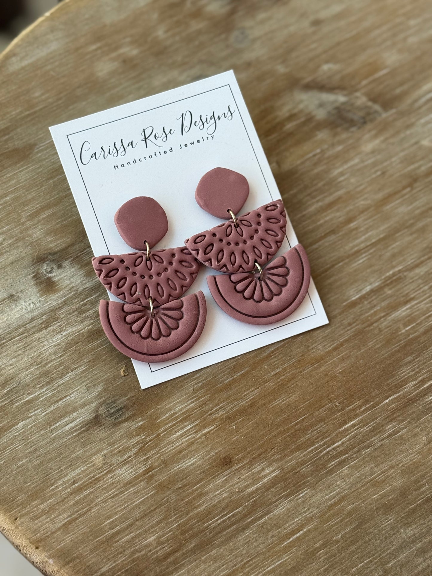 Boho Style Fall Inspired Dangle Statement Earrings