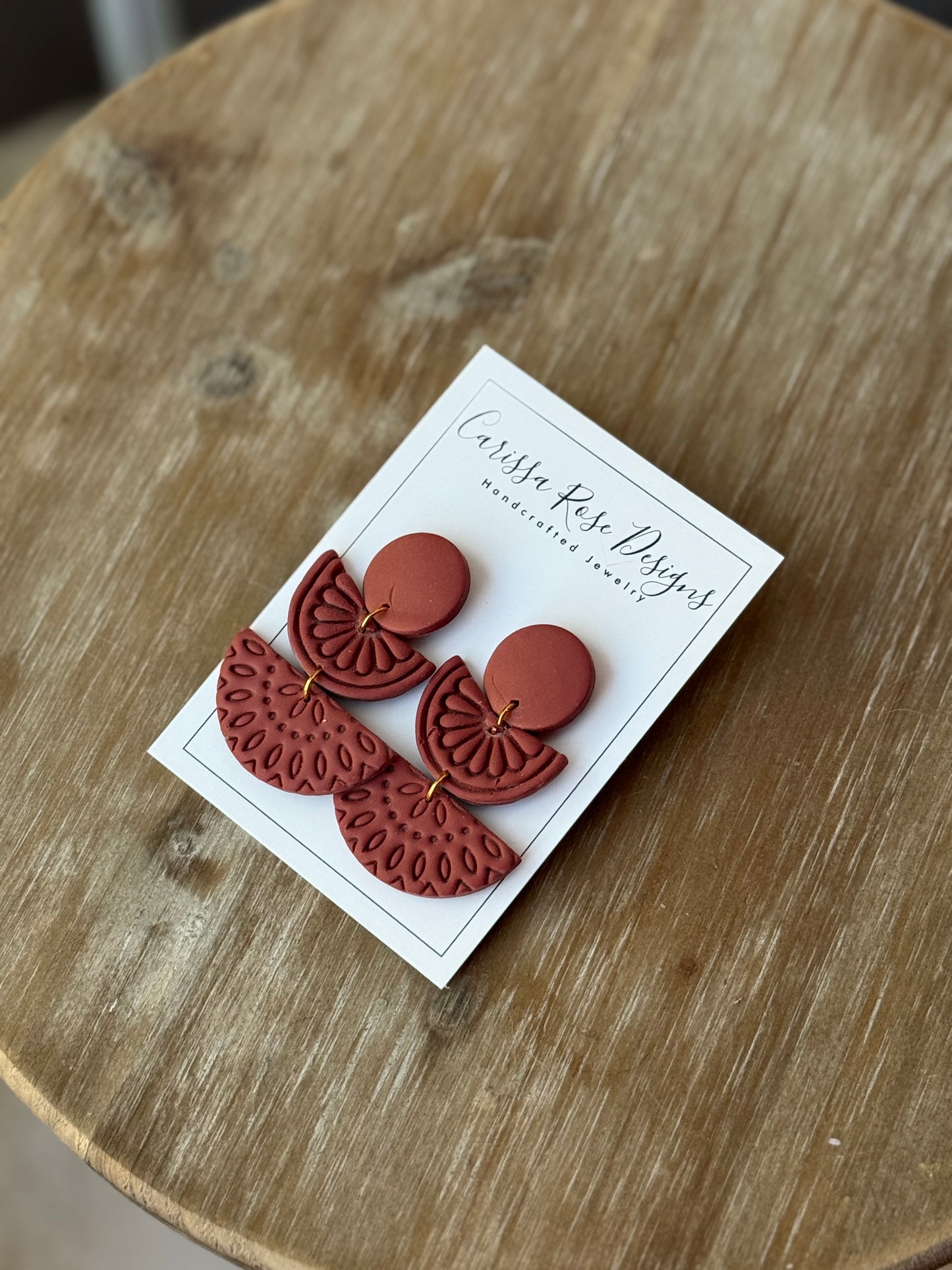 Boho Style Fall Inspired Dangle Statement Earrings